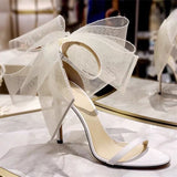 IFOMT  Big Butterfly-Knot Sandals Woman Summer High Heels Women Pumps Pointed Designer Shoes Mary Janes Sexy Stiletto Wedding Shoe