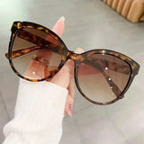 IFOMT Cat Eye Sunglasses Sunglasses Outdoor Driving Sunshade Decoration Oversize Frame Glasses UV Protection