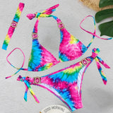 IFOMT Print Sexy Bikinis Swimsuits With Rhinestones Women's Swimwear Female Push Up Bikini Beach Swim Wear Bathing Suits Pool Bather