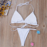 IFOMT Sexy Micro Bikini Sets Thong Triangle Swimsuit Brazlian Bathing Suit Summer Solid Swimwear Biquini Swimming Pool Beachwear 2023