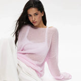 IFOMT Transparent Knit Sweater