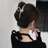 IFOMT 2024 New Metal Flash Butterfly Large Grab Clip For Women Set Jewelry Luxury Hair Accessories Fashion Versatile Headwear