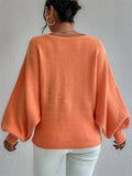 IFOMT Off Shoulder Sweater For Women Batwing Sleeve Pullover Knit Loose Jumper Tops Art Printed Spring New Oversized Sweaters
