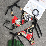 IFOMT Summer Sexy Print Bikinis 2024 Women's Swimwear Female Swimsuit Swimming Bathing Suits Brazilian Bikini Set Beachwear Bather