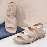 IFOMT Summer Women 2cm Platform 4cm High Heels Outside Sandals Female Lightweight Casual High Heels Lady Fashion Sneaker Slides