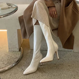 IFOMT Fashion Thin Heel Women's Knee High Boots Winter Women's Boots Black Brown Sexy Women's Rider Boots Botas De Mujer