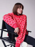 IFOMT Autumn New Pullover Sweater Women's Retro Plaid Print Loose Casual Knitted Top  Long Sleeve Round Neck Female Fashion