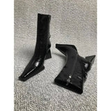 IFOMT Autumn New Small Square Head Thick High Heel Short Boots Riding Boots High Heels Fashion Boots Shaped Triangle Heel