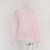 IFOMT Transparent Knit Sweater