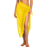 IFOMT Womens Beach Long&Short Short Skirt Sarong Swimsuit Coverups Summer Bikini Wrap Sheer Scarf for Swimwear Cover-ups