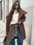 IFOMT Long Cotton-padded Jacket For Women Autumn Winter New Warm Loose With Belt Parkas Coat Female Clothes Solid Color Casual