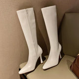 IFOMT Fashion Thin Heel Women's Knee High Boots Winter Women's Boots Black Brown Sexy Women's Rider Boots Botas De Mujer