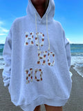 IFOMT Y2k Bow Print Hoodie Sweatshirt Casual Long Sleeve Hoodie Chic Retro Sweatshit Women 2024 Autumn Oversized Pullover Tops