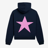 IFOMT Retro Gothic Oversized Hoodie Women Y2K Star Graphic Pullover Sweatshirt with Pocket Aesthetic Preppy Crewneck Jacket Streetwear