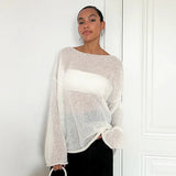 IFOMT Transparent Knit Sweater