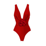 IFOMT 3D Flower 2024 Sexy Push Up One Piece Swimsuit Women Swimwear Underwire Monokini Bathing Suits Swim Suit Wear Summer Beachwear