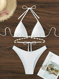 IFOMT Triangle Bikini Set Decorated With Seashell Swimsuit Women Swimwear Female Sexy Bathers Bathing Swimming Swim Suit Beachwear