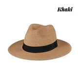 IFOMT New Men's and Women's Bob Ricard Bucket Sun Hat Ribbon Straw Hat Summer Panama Outdoor Party Picnic Sunshade Basin Cap Wholesale