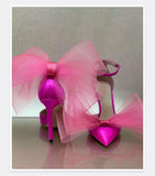 IFOMT  Big Butterfly-Knot Sandals Woman Summer High Heels Women Pumps Pointed Designer Shoes Mary Janes Sexy Stiletto Wedding Shoe