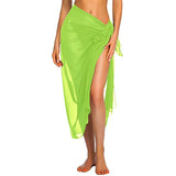 IFOMT Womens Beach Long&Short Short Skirt Sarong Swimsuit Coverups Summer Bikini Wrap Sheer Scarf for Swimwear Cover-ups