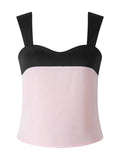 IFOMT Women Sexy Backlees Bow Crop Top Y2k Spaghetti Strap Top Satin Sleeveless Slim Fit Cami Tank Tops Camisole Vintage Streetwear