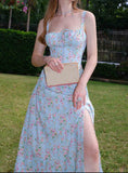 Ifomt Cottage Floral Puff-sleeved Dress