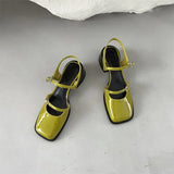 IFOMT  African Woman Shoe Mary Jane Summer High Heels Chunky Sandals Navy Blue Pumps Sweet 2024 Burgundy Straps Lolita Closed Black Bei
