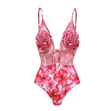 IFOMT 3D Flower 2024 Sexy Push Up One Piece Swimsuit Women Swimwear Underwire Monokini Bathing Suits Swim Suit Wear Summer Beachwear