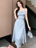 IFOMT Summer Elegant Sexy Hollow Out Sleeveless Dress Women Chic Birthday Evening Party Vestidos Female Slim Clothing