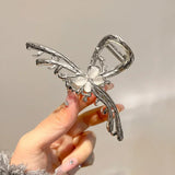 IFOMT 2024 New Metal Flash Butterfly Large Grab Clip For Women Set Jewelry Luxury Hair Accessories Fashion Versatile Headwear