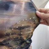 IFOMT Women Sexy Backless Halter Vest Hot Girl's Tight Strap Butterfly Hot Diamond Printed Crop Top Vest Party Leisure Essential Tops
