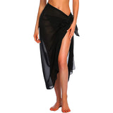 IFOMT Womens Beach Long&Short Short Skirt Sarong Swimsuit Coverups Summer Bikini Wrap Sheer Scarf for Swimwear Cover-ups