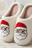 IFOMT New Fashion Spring Outfit Christmas Graphic Plush House Slippers