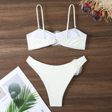 IFOMT Sexy Women Swimsuit 2024 Lace Up Bikini Micro Bikinis Set Female Swimwear 3D Floral Bathing Suit Thong Biquini Swimming Suits