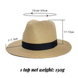 IFOMT New Men's and Women's Bob Ricard Bucket Sun Hat Ribbon Straw Hat Summer Panama Outdoor Party Picnic Sunshade Basin Cap Wholesale