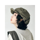 IFOMT Plus Size Newsboy Caps Retro Dome Cotton Painters Hats Berets Hat