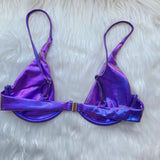 IFOMT Sexy Triangle Bikini 2023 holographic Purple Push Up Thong Swimwear Brazilian Bandage Bathing Suit Swimsuit Micro Biquini