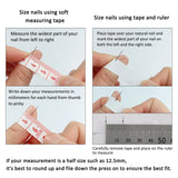 IFOMT 10pc wine red cat eye metal magic mirror designs artificial fake nails press on ballet full cover handmade false nails with glue