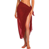 IFOMT Womens Beach Long&Short Short Skirt Sarong Swimsuit Coverups Summer Bikini Wrap Sheer Scarf for Swimwear Cover-ups