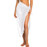 IFOMT Womens Beach Long&Short Short Skirt Sarong Swimsuit Coverups Summer Bikini Wrap Sheer Scarf for Swimwear Cover-ups