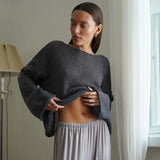 IFOMT Transparent Knit Sweater