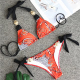 IFOMT Summer Sexy Print Bikinis 2024 Women's Swimwear Female Swimsuit Swimming Bathing Suits Brazilian Bikini Set Beachwear Bather