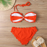 IFOMT Sexy Bandeau Bikinis 2024 Women Brazilian Swimsuit Solid Swimwear Female Summer Beachwear Bathing Swimming Suit Bequine