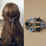 IFOMT Spring clip hollow alloy hair clip popular elliptical light luxury