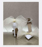 IFOMT  Big Butterfly-Knot Sandals Woman Summer High Heels Women Pumps Pointed Designer Shoes Mary Janes Sexy Stiletto Wedding Shoe