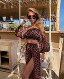 IFOMT 2023 Sexy Mesh Sheer Bikini Beach Cover-up Women Swimsuit Bathing Suit Summer Beachwear Swimwear Beach Dress Tunic Robe