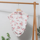 IFOMT Women's Retro Tie Dye Printed Mesh Short Sleeve T-Shirt Chic Sexy Folded Irregular Hot Girl Navel-Baring Vest Top 8721 Outfits