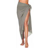 IFOMT Womens Beach Long&Short Short Skirt Sarong Swimsuit Coverups Summer Bikini Wrap Sheer Scarf for Swimwear Cover-ups