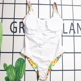 IFOMT Luxury Brand Colorful Printed One-Piece Swimwear 2023 Women Summer Beach Vacation Bikini Colored Landscape Pattern Sexy Swimsuit