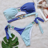 IFOMT Sexy Rhinestones Bikinis 2024 Women Swimwear Female Swimsuit Swimming Bathing Suits Girls Brazilian Bikini Set Beachwear Bather